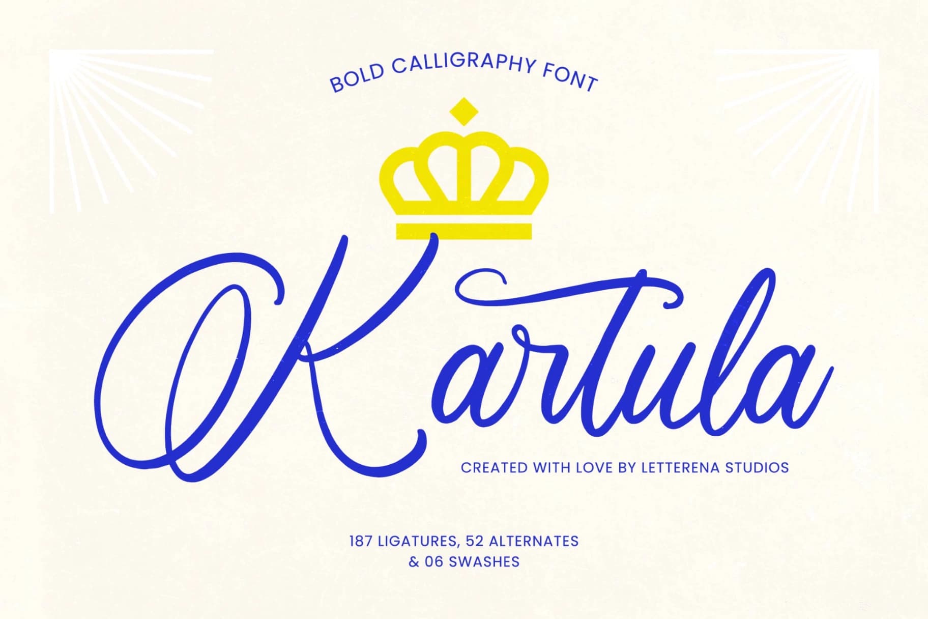 Preview 1 for Kartula – Bold Calligraphy Font