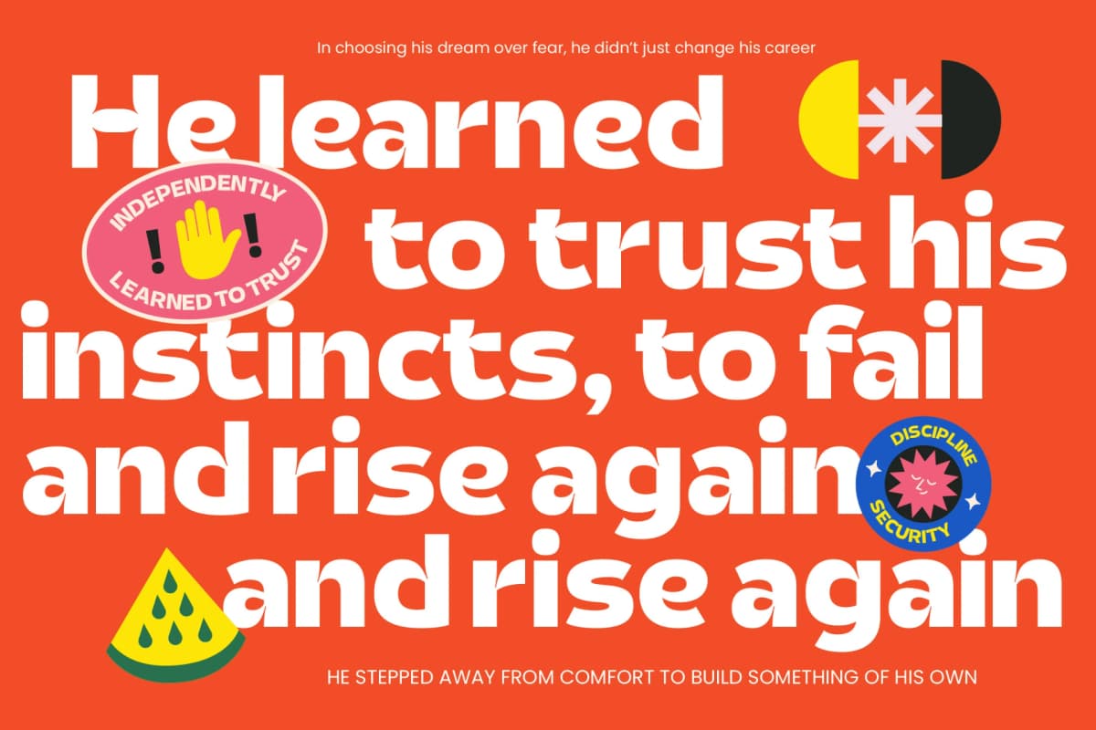 Pastme - Modern Sans Serif Display font preview 2