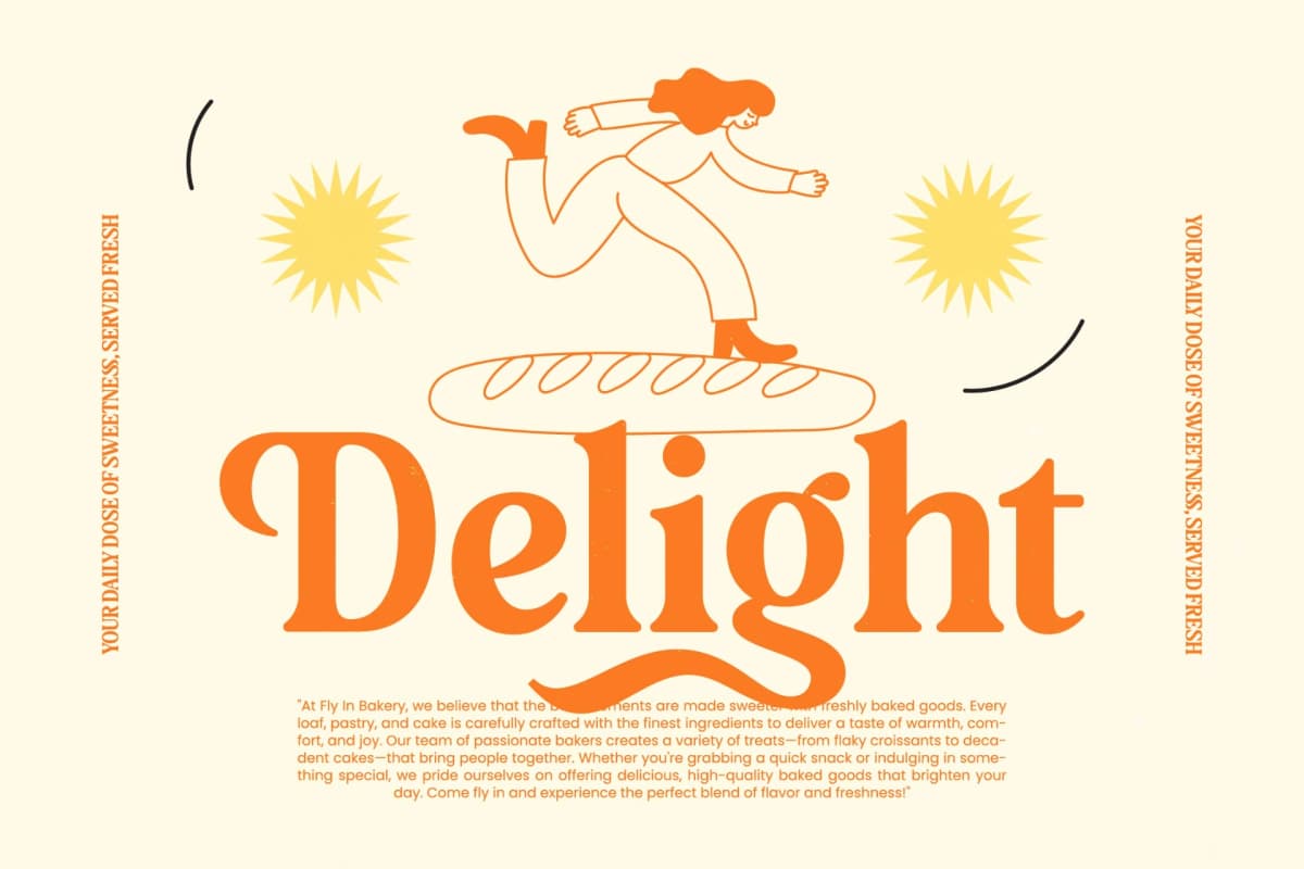 Bakeri - Bold Serif Display font preview 11