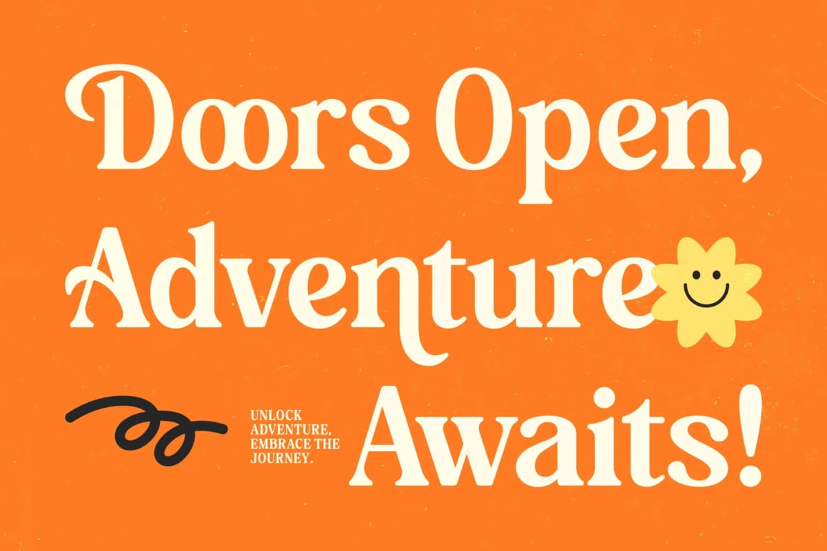 Bakeri - Bold Serif Display font preview 16