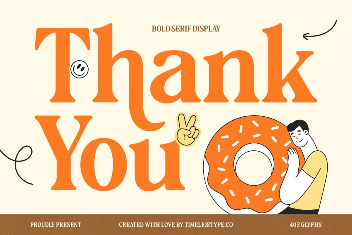 Bakeri - Bold Serif Display font preview 20