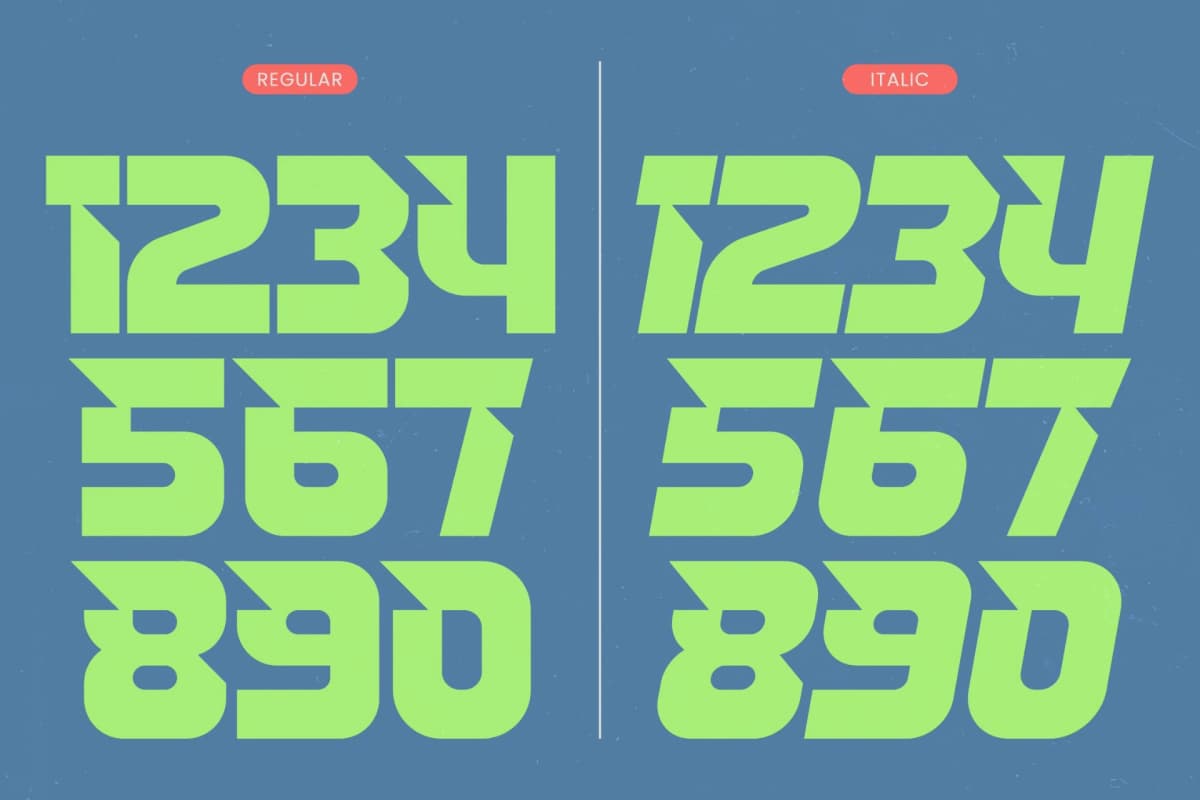 Secline - Futuristic Sporty Font font preview 19