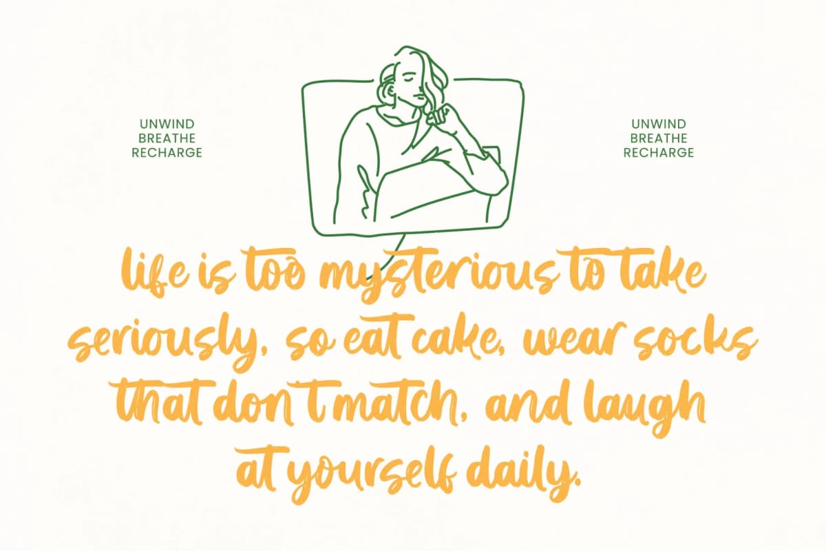 Preview 18 for Solitude Mindful - Bold Brush Font