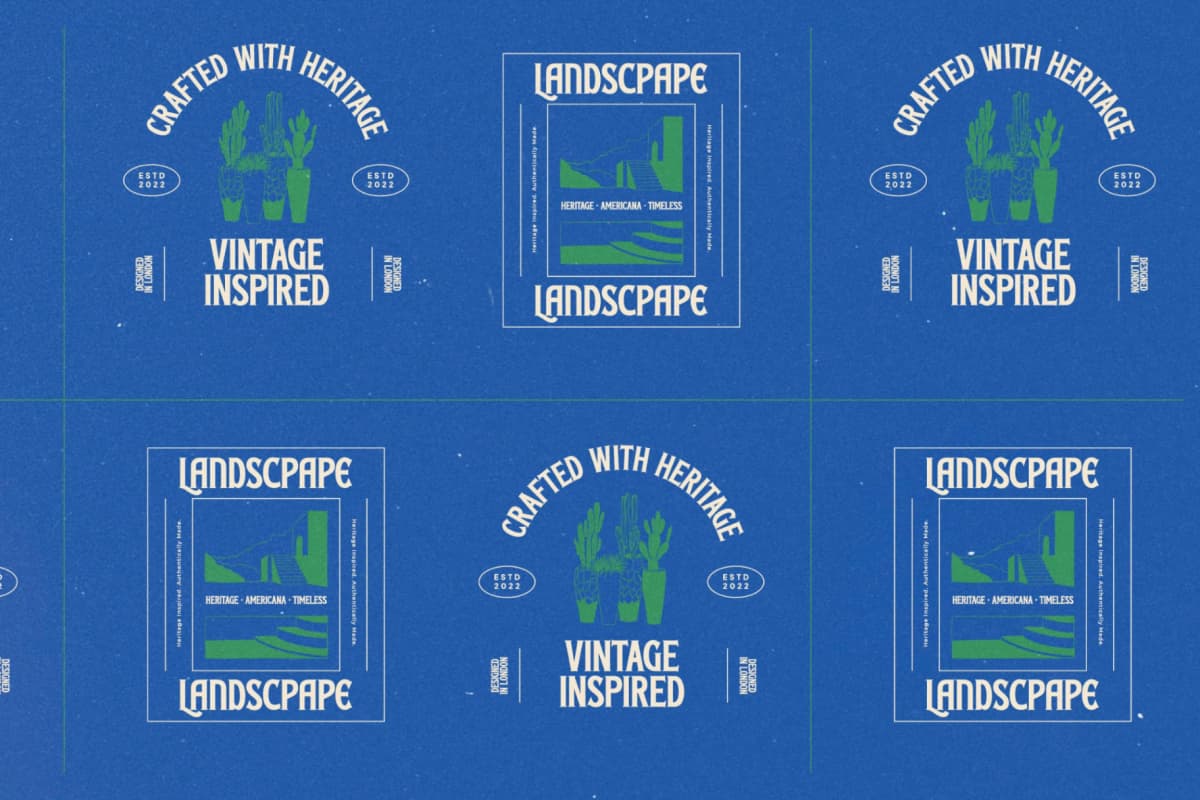 Preview 11 for Badge Americana - Vintage Serif Display