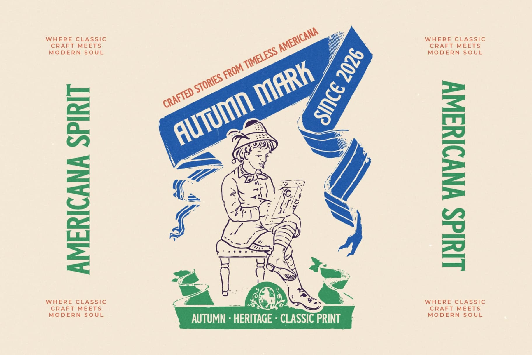 Preview 15 for Badge Americana - Vintage Serif Display