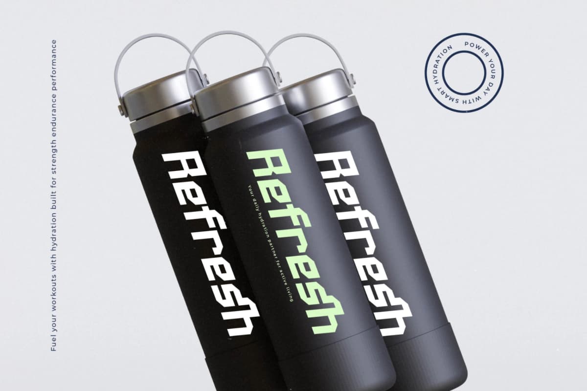 Menscity - Futuristic Sporty Font font preview 17