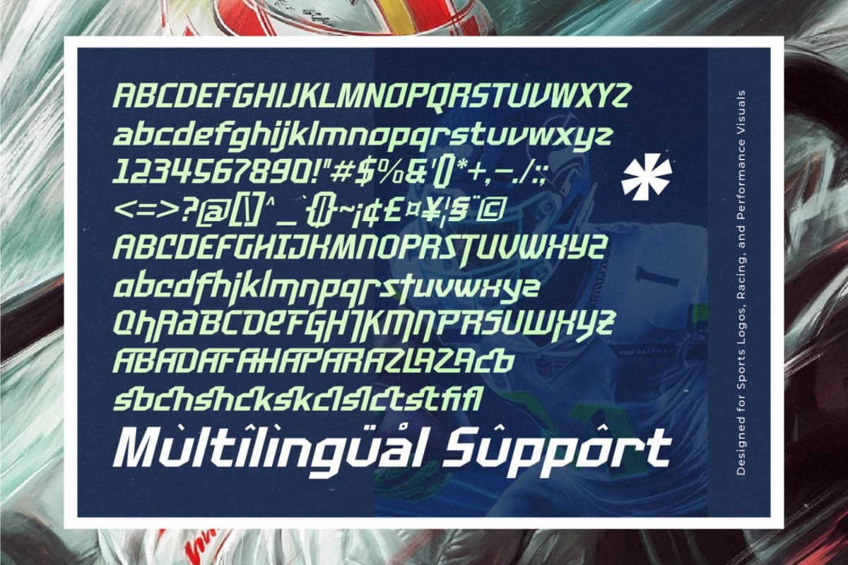 Menscity - Futuristic Sporty Font font preview 18