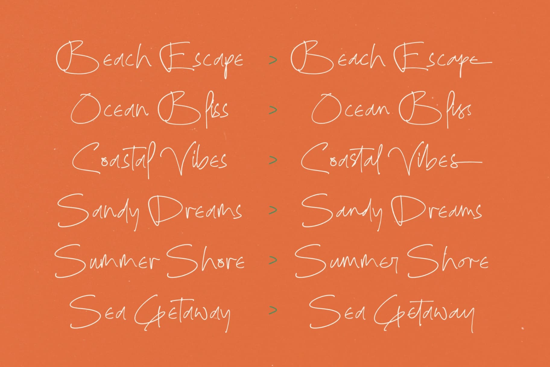 Preview 13 for Salt Waves - Modern Handwritten Font