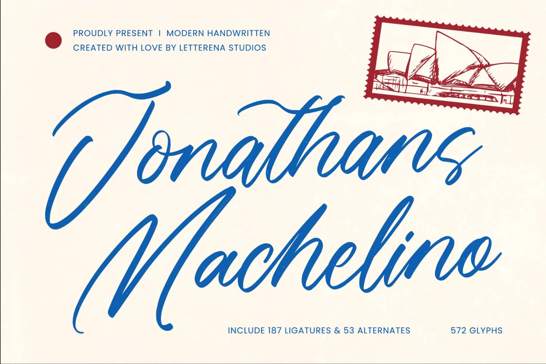 Preview of Jonathans Machelino - Modern Handwritten font