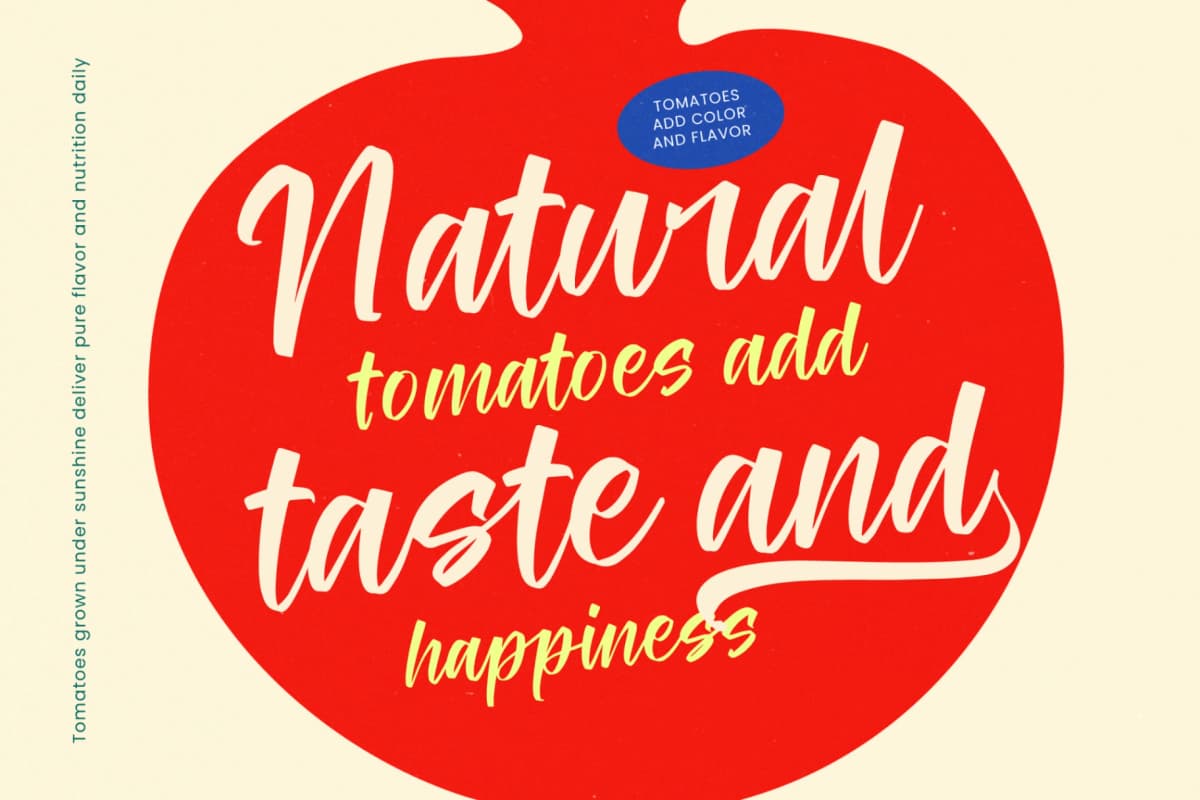 Tomato Balance - Modern Handwritten font preview 8