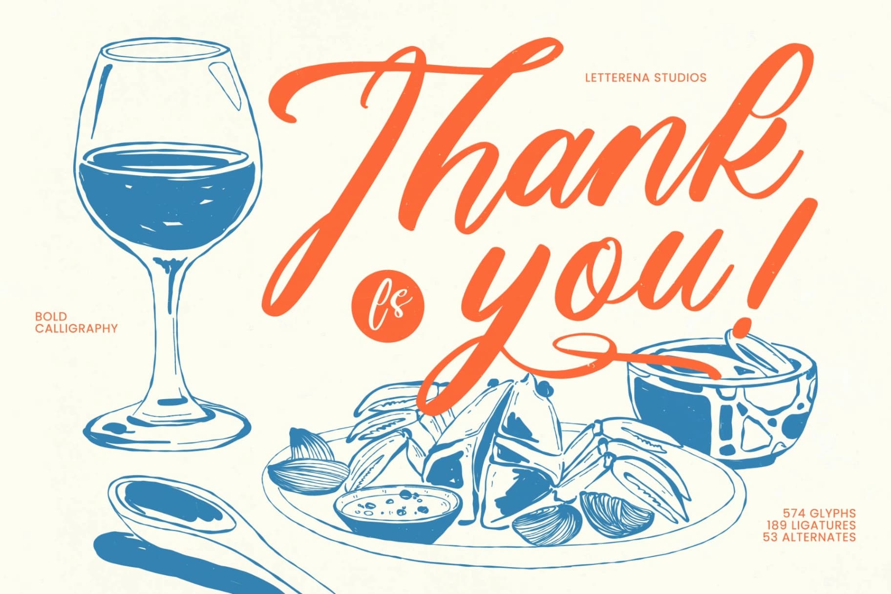 Preview 20 for Seafood Gather - Bold Calligraphy