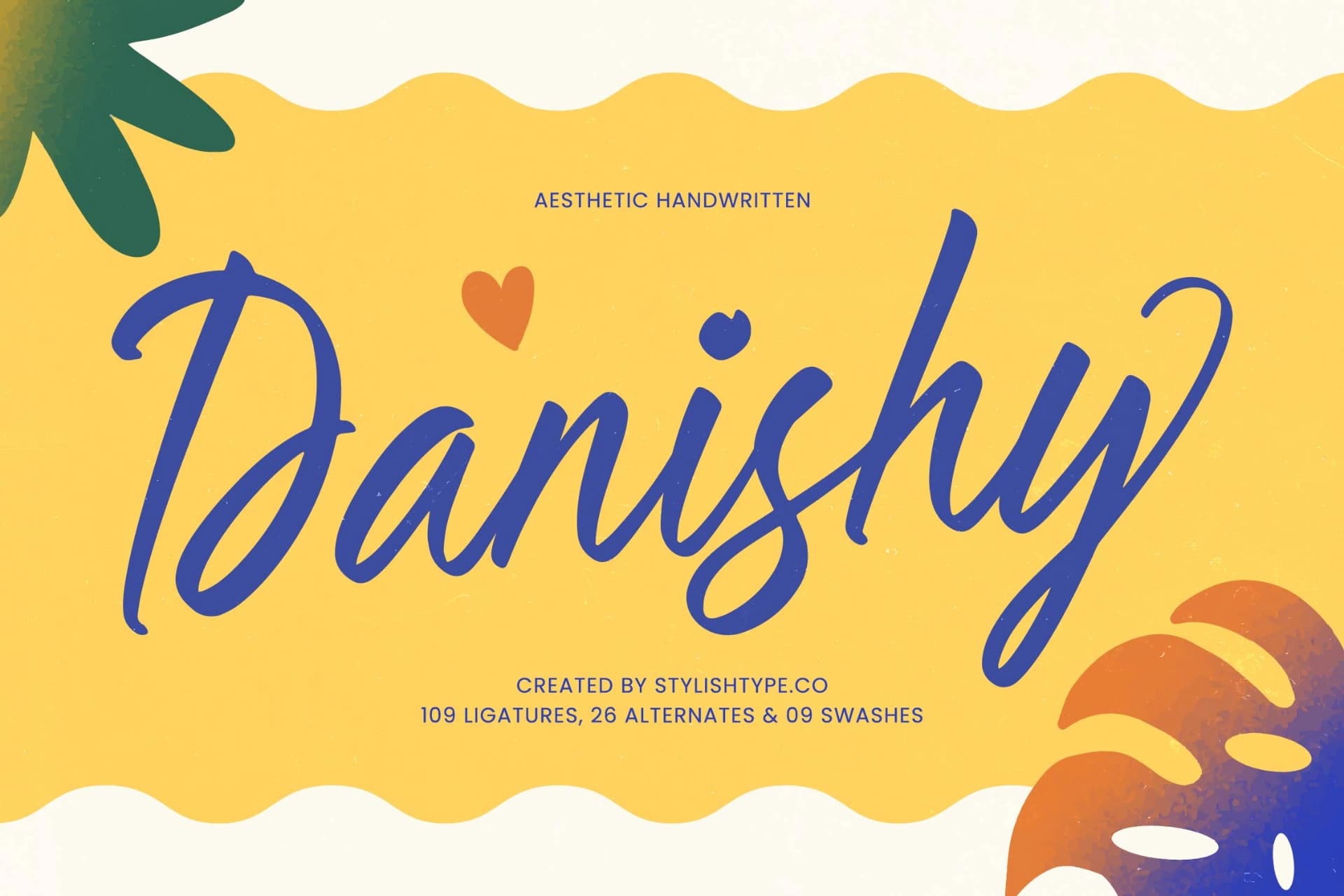 Preview of Danishy - Aesthetic Handwritten Font font
