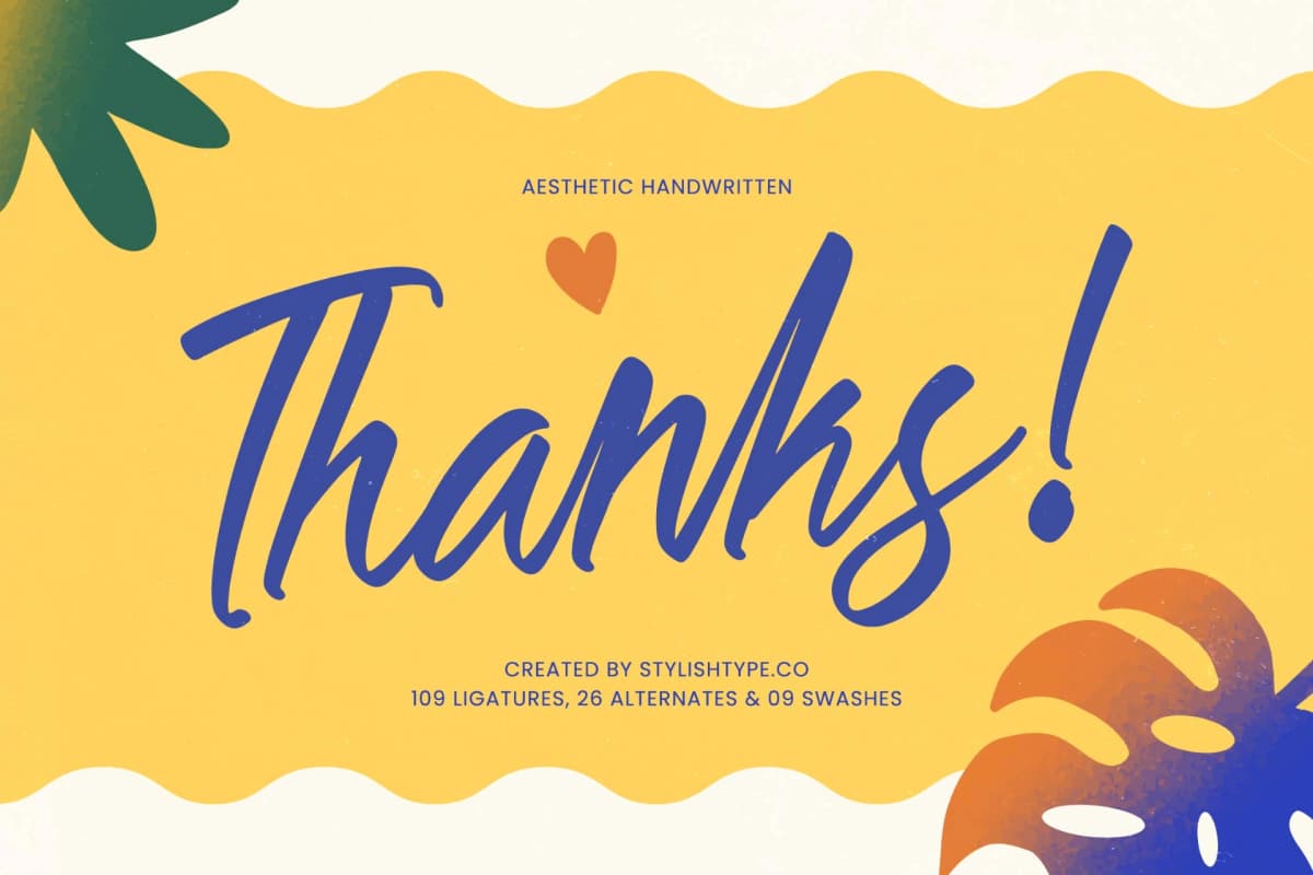 Danishy - Aesthetic Handwritten Font font preview 20