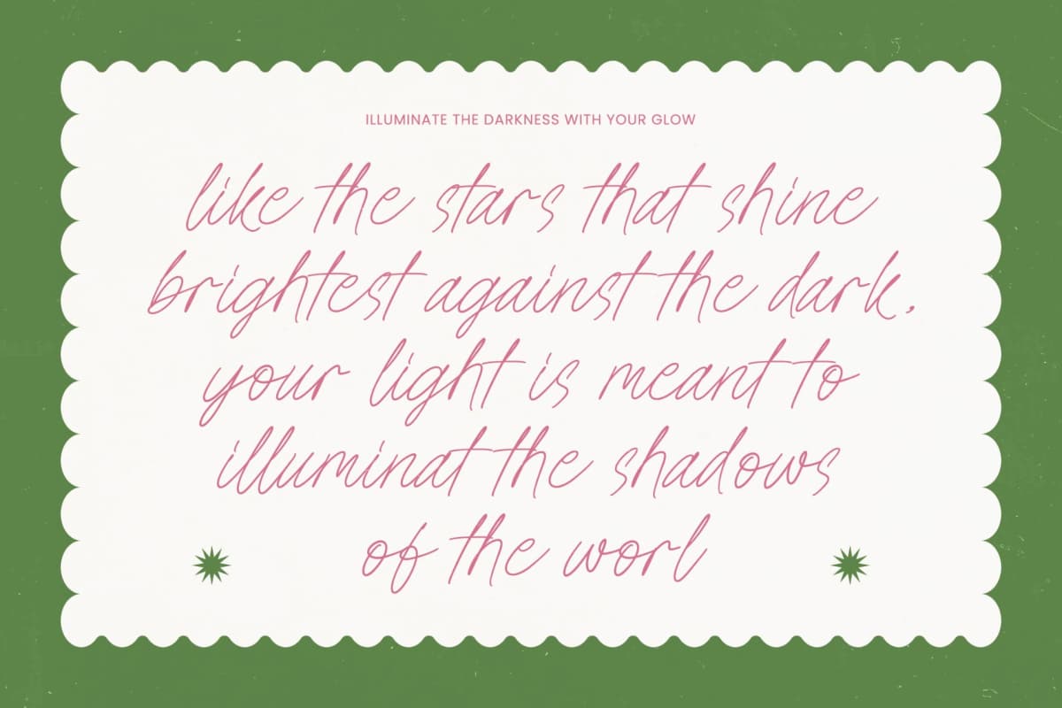 Preview 4 for Jesica Floral - Handwritten Ink Font