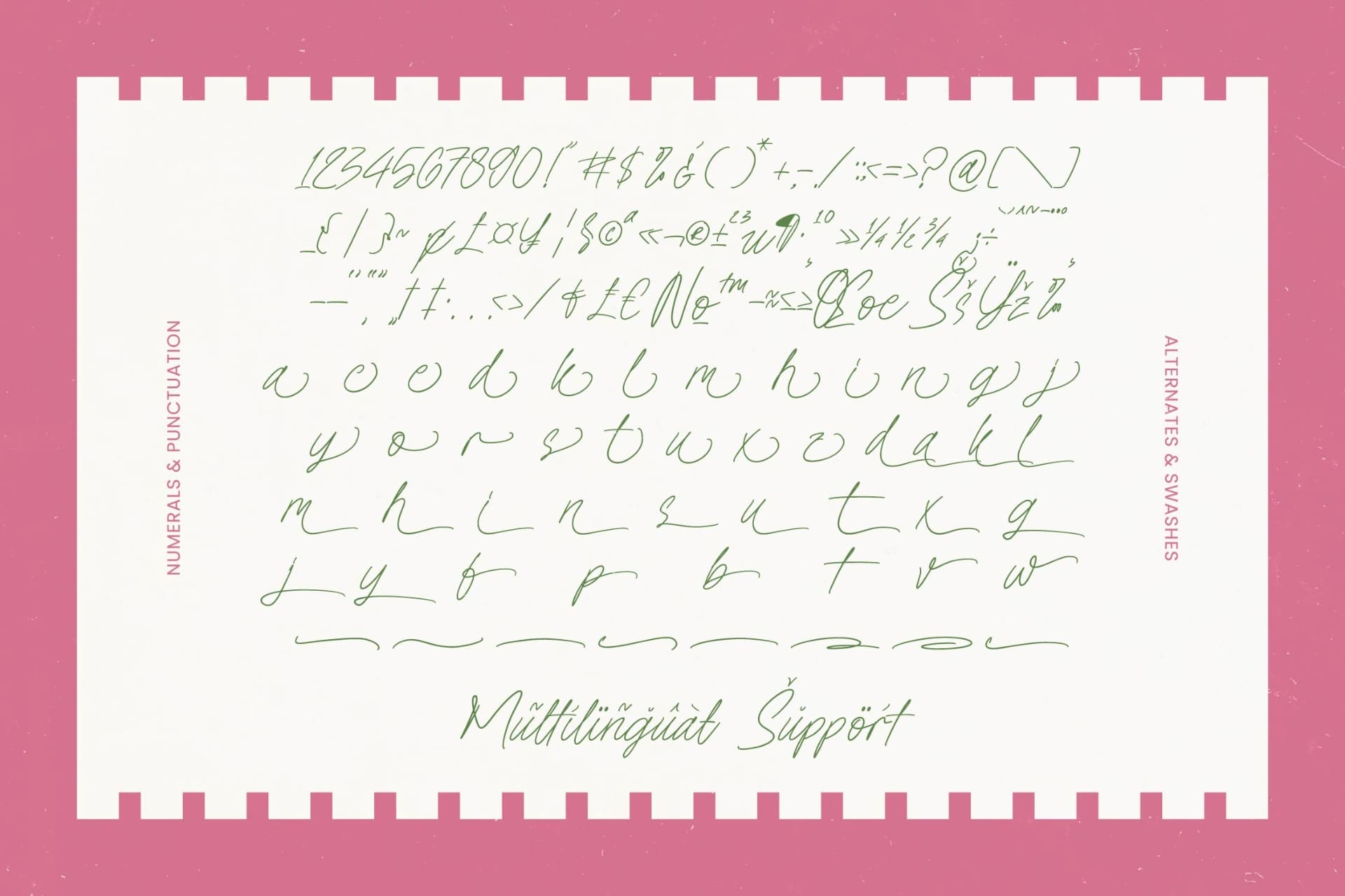 Preview 18 for Jesica Floral - Handwritten Ink Font