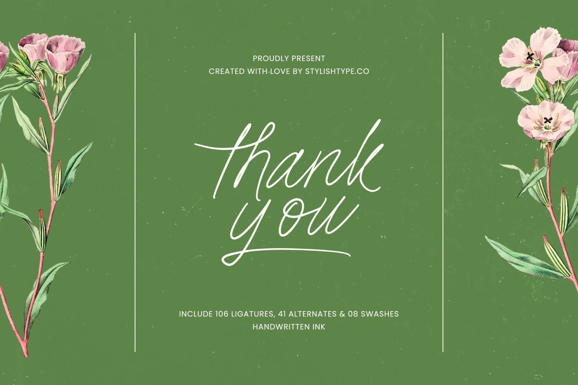 Preview 20 for Jesica Floral - Handwritten Ink Font