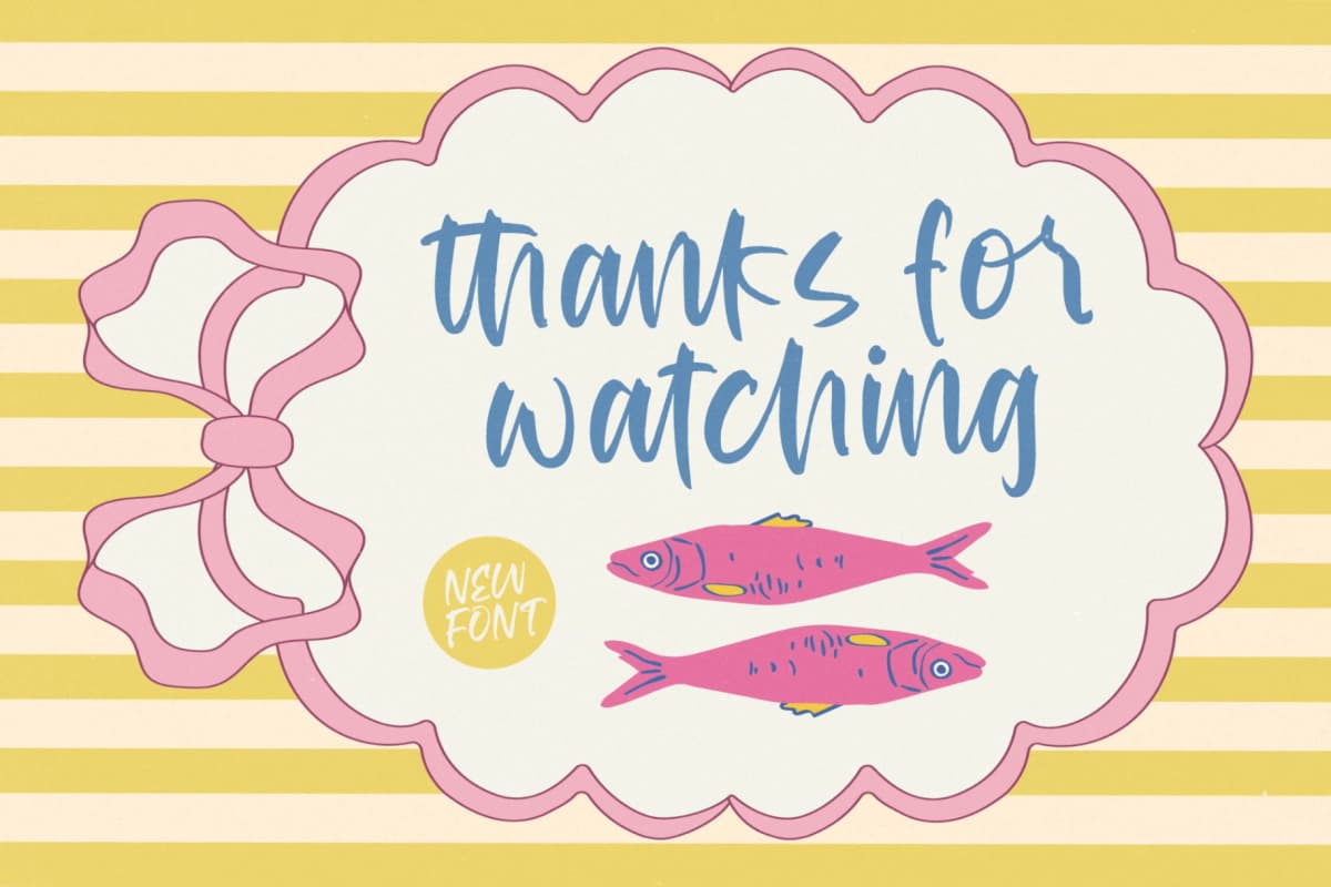Redfish Grouper - Bold Modern Handwritten font preview 20