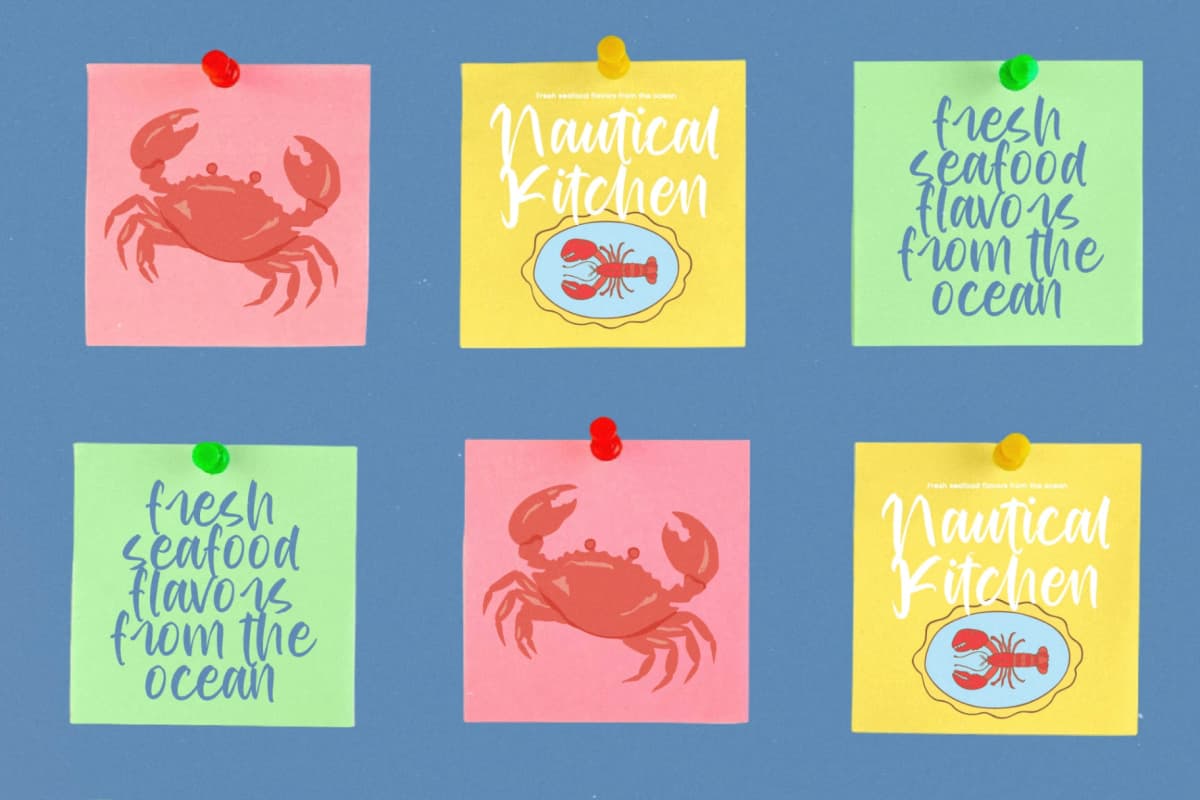 Redfish Grouper - Bold Modern Handwritten font preview 13