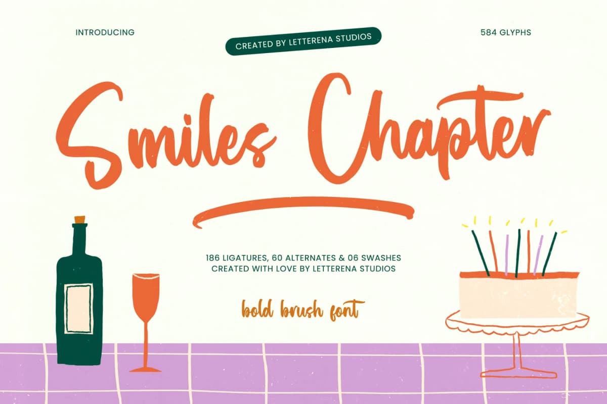 Preview of Smiles Chapter - Bold Brush Font font