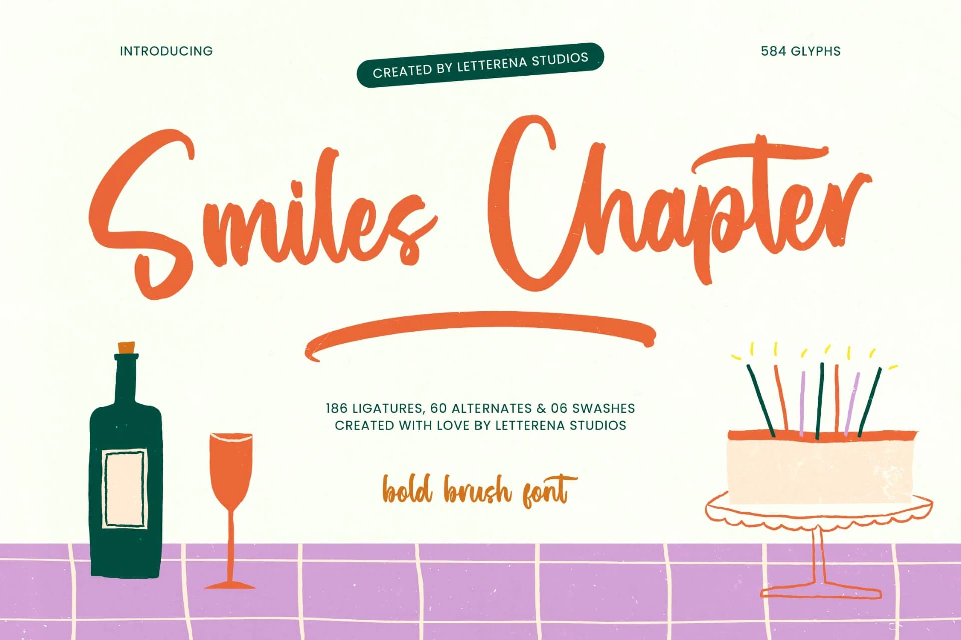 Preview 1 for Smiles Chapter - Bold Brush Font
