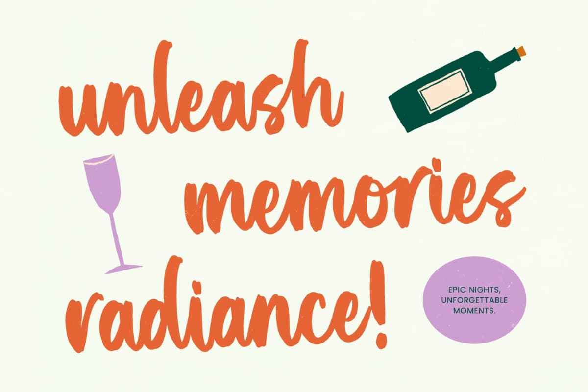 Preview 19 for Smiles Chapter - Bold Brush Font