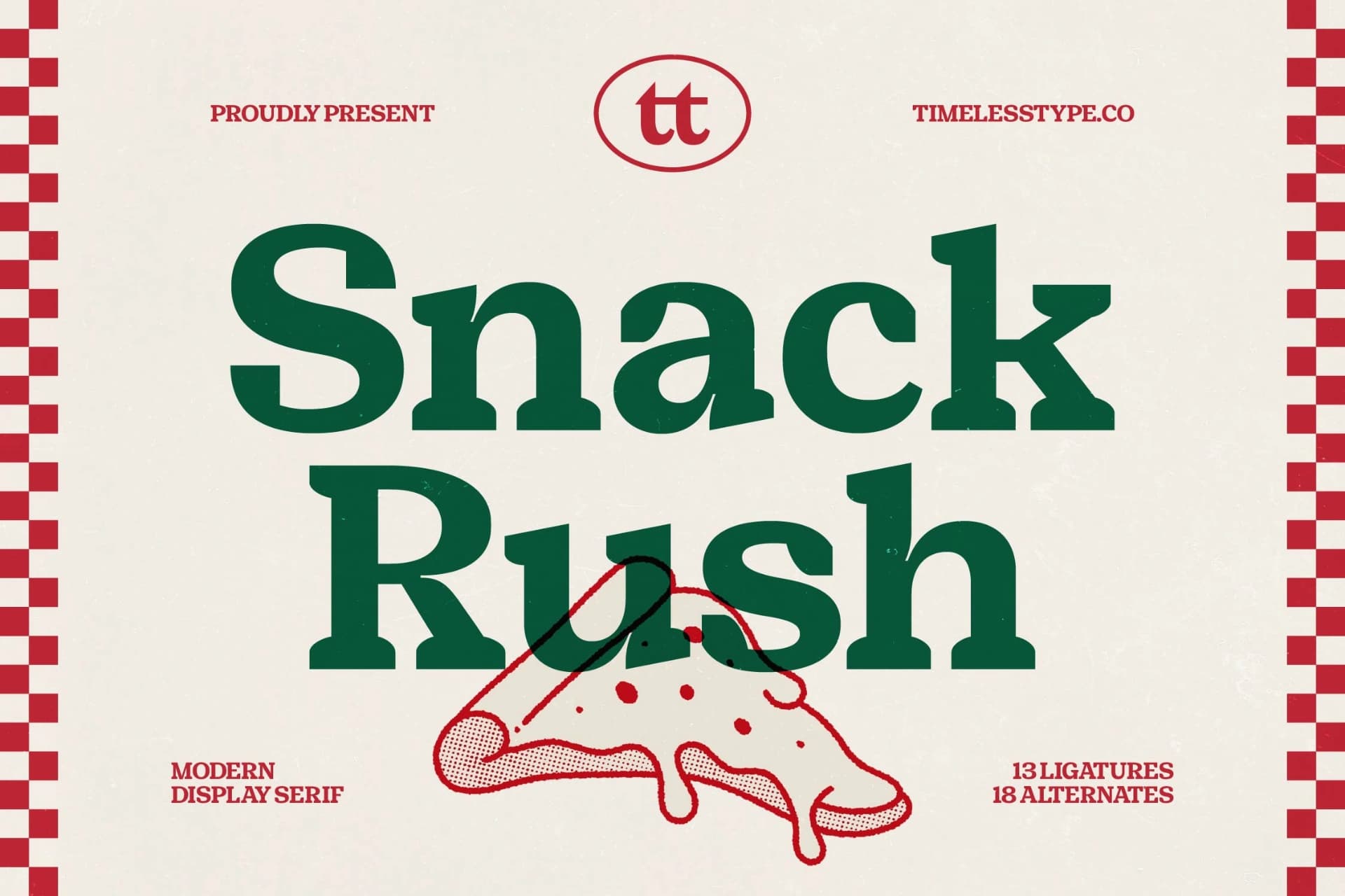 Preview 1 for Snack Rush - Modern Display Serif