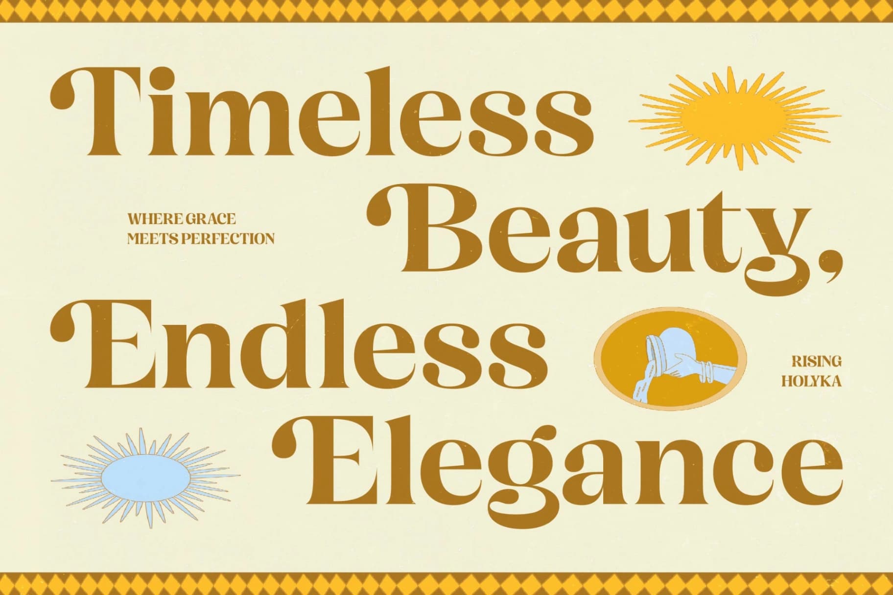 Preview 3 for Rising Holyka - Retro Modern Serif