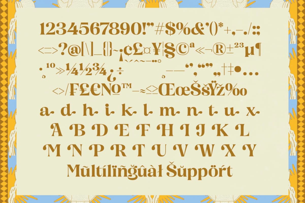 Rising Holyka - Retro Modern Serif font preview 18