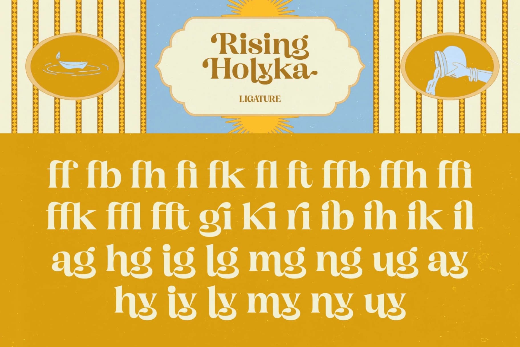 Preview 15 for Rising Holyka - Retro Modern Serif