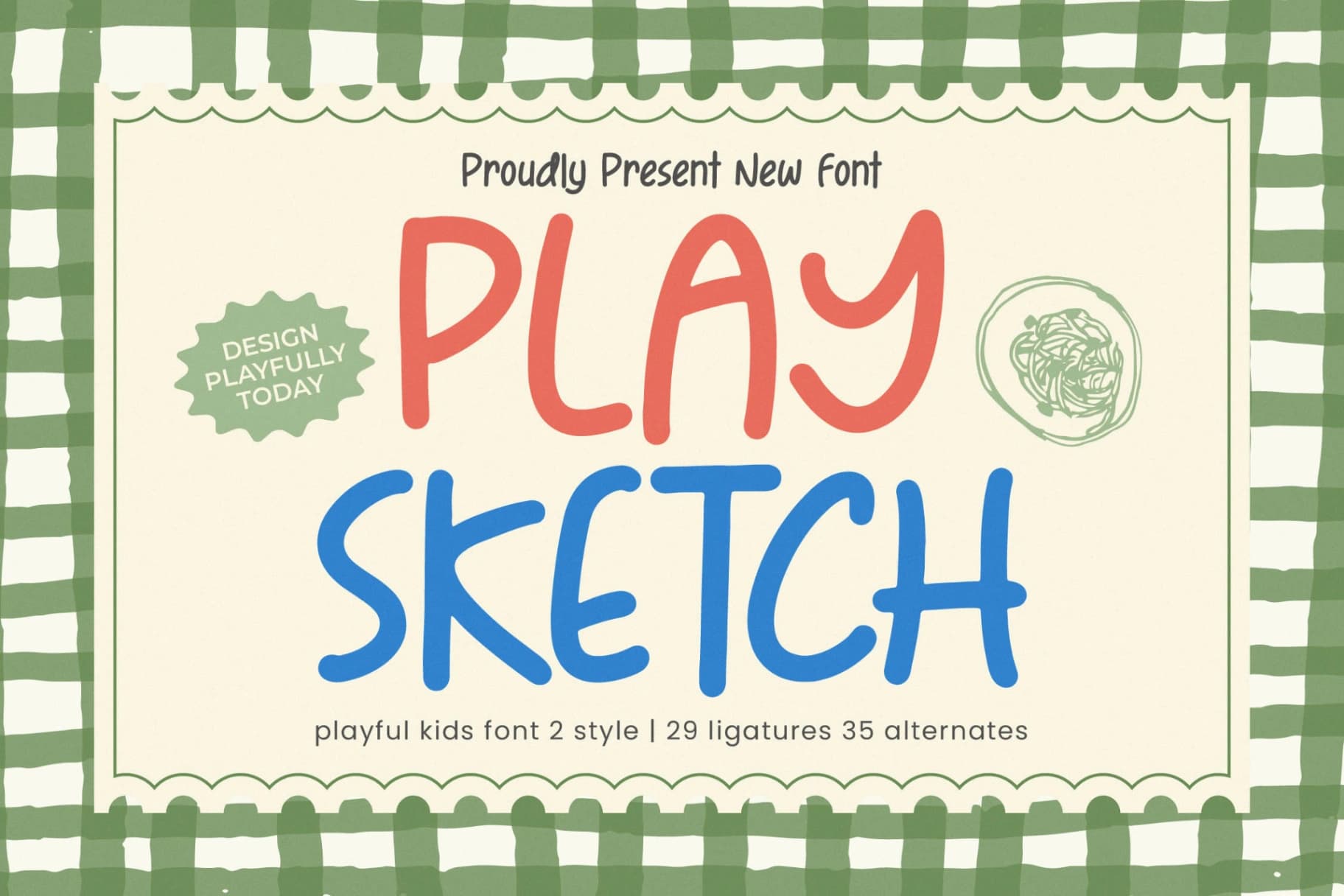 Preview 1 for Play Sketch - Playful Kids Font