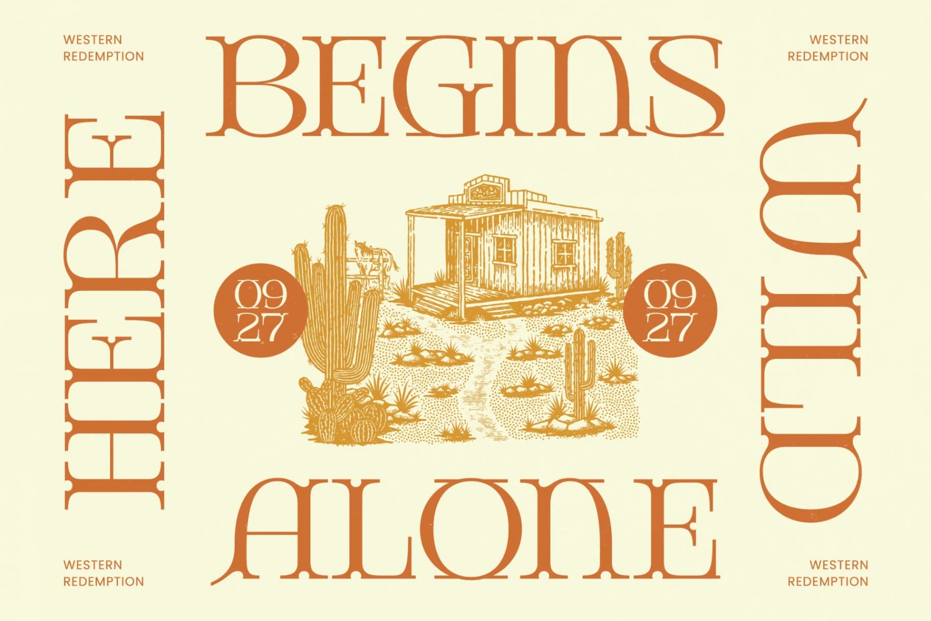 Preview 6 for Giqer - Western Vintage Serif Font