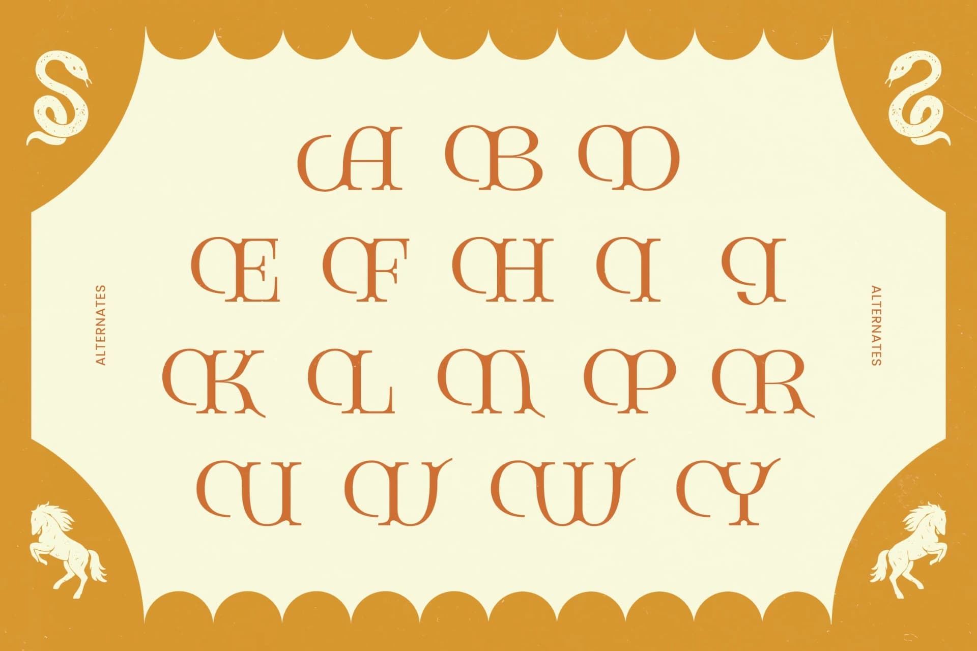 Preview 13 for Giqer - Western Vintage Serif Font