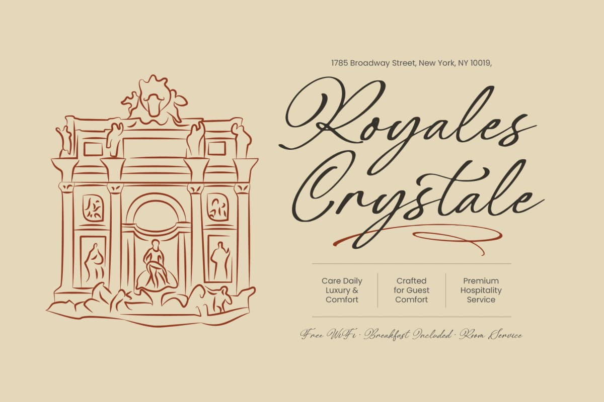 Preview 15 for Benthisa - Stylish Calligraphy Font