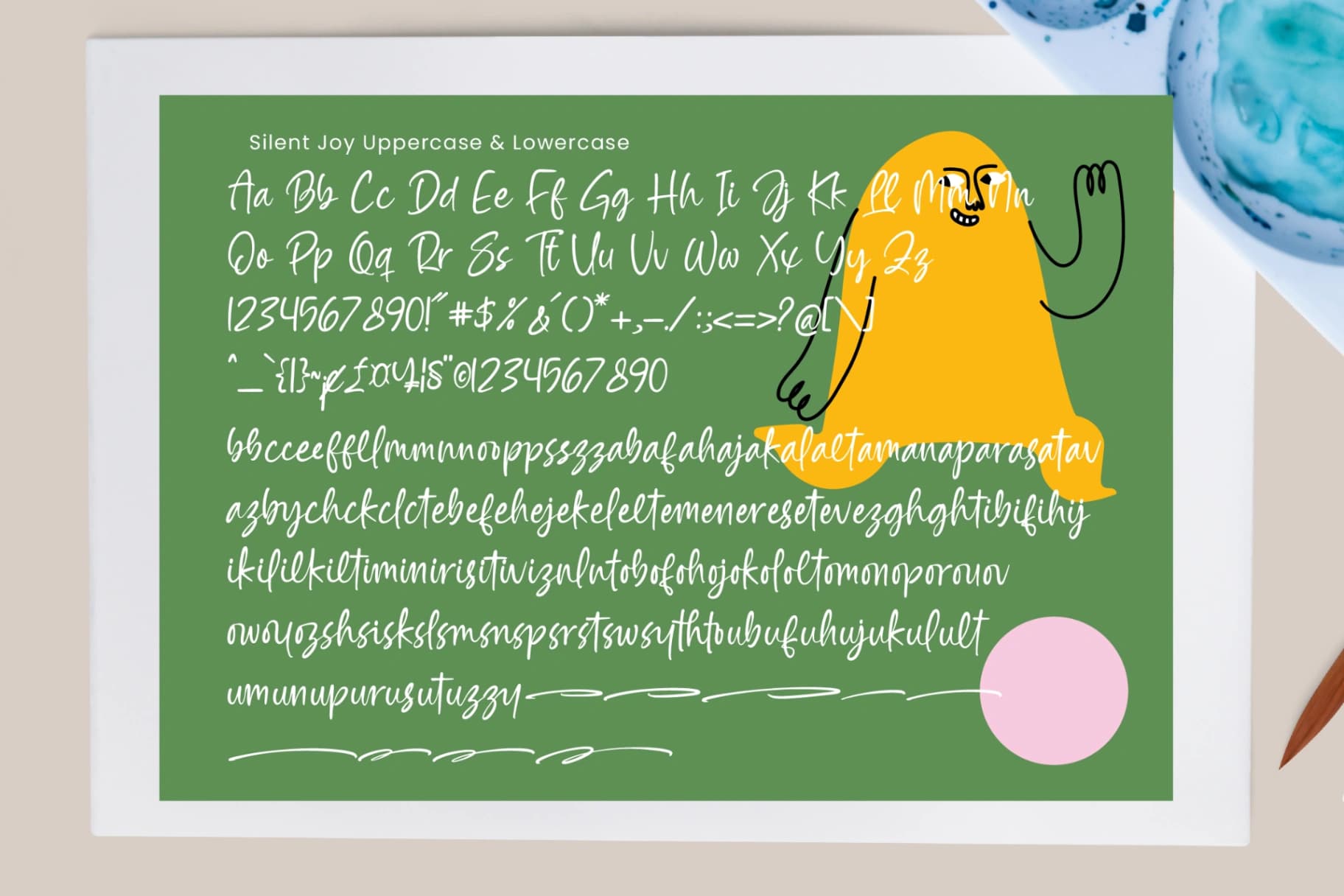 Preview 19 for Silent Joy - Modern Handwritten Font