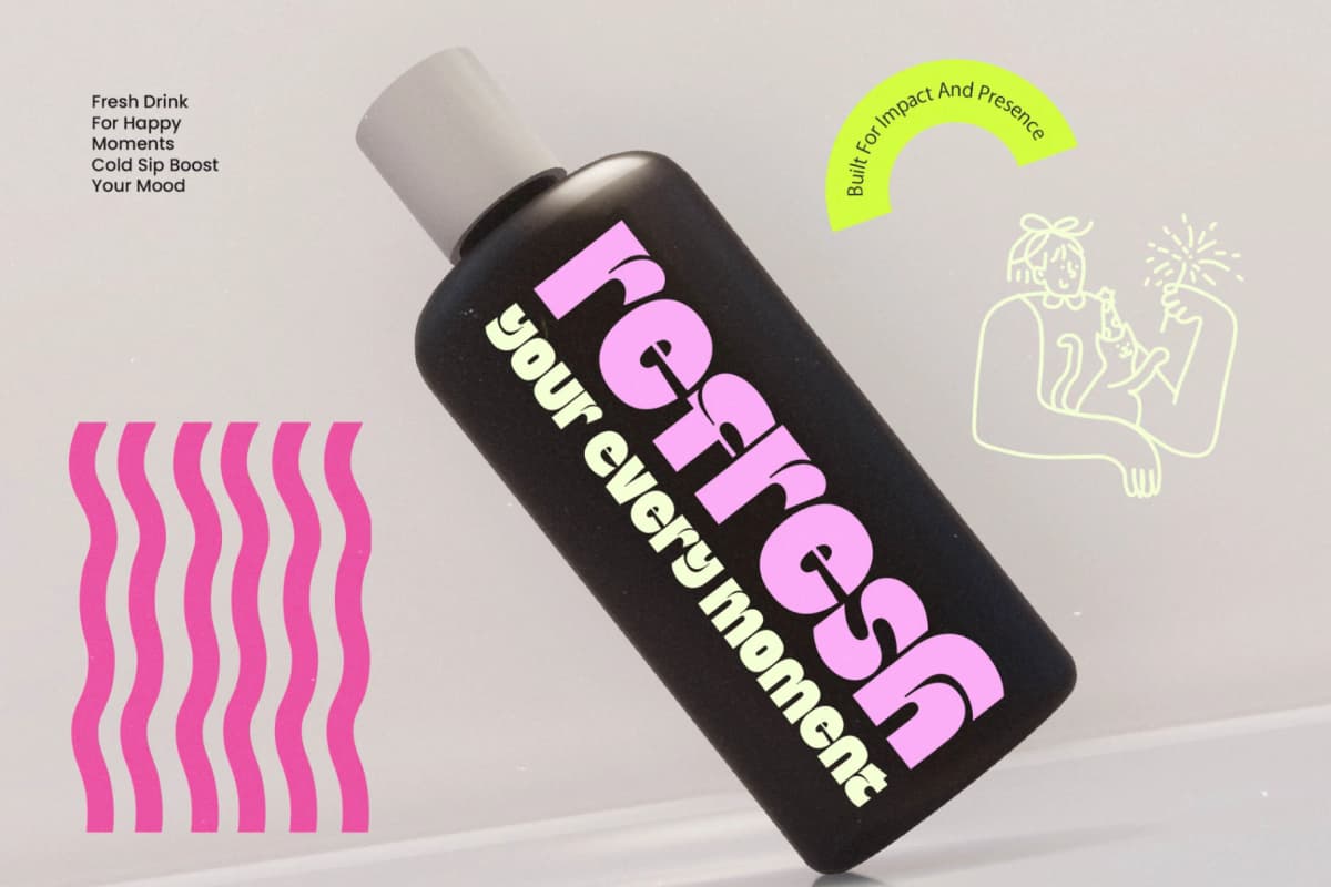 Bangkoq - Groovy Display Sans font preview 17