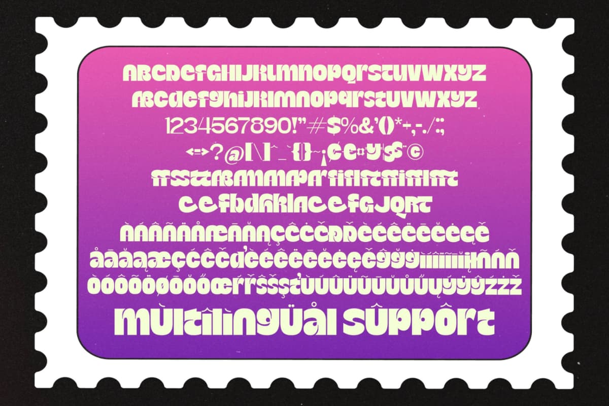 Bangkoq - Groovy Display Sans font preview 19