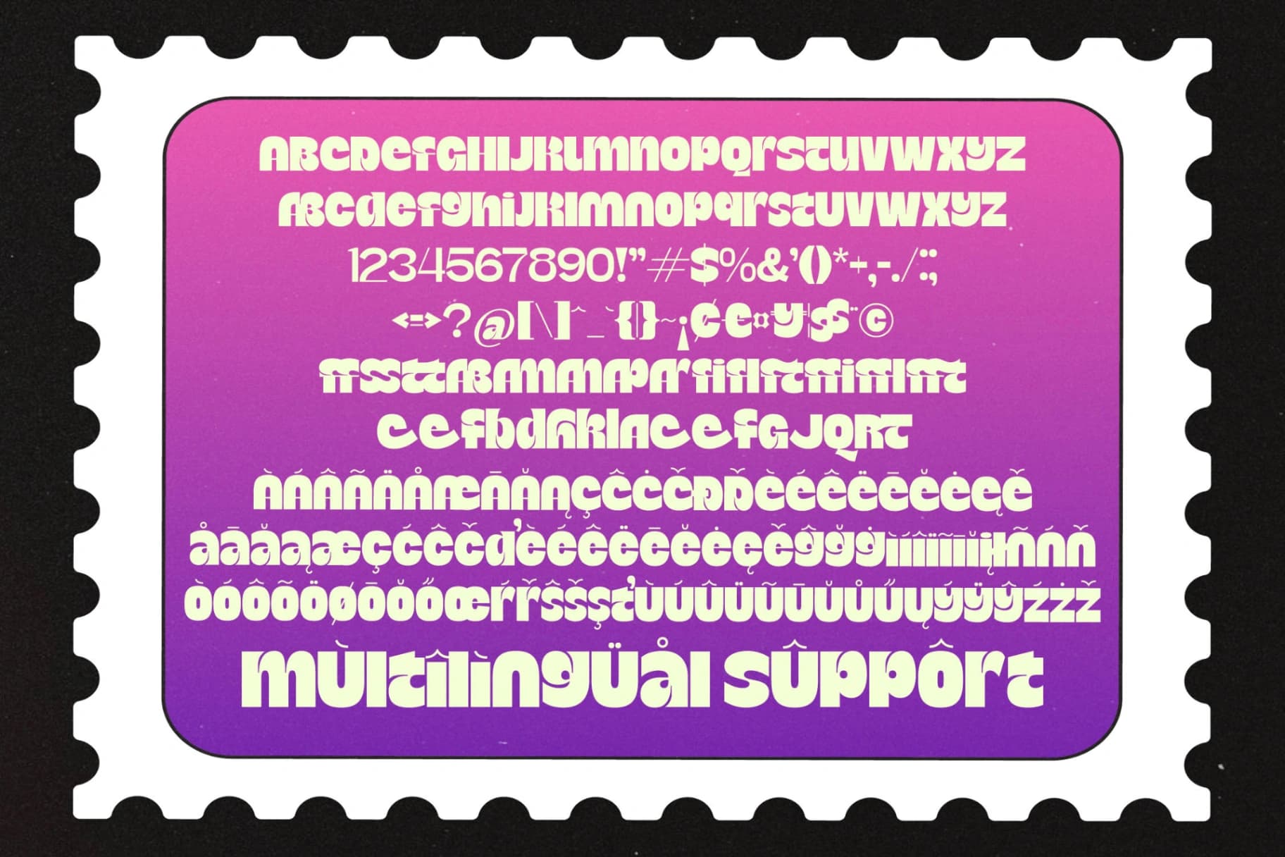 Preview 19 for Bangkoq - Groovy Display Sans