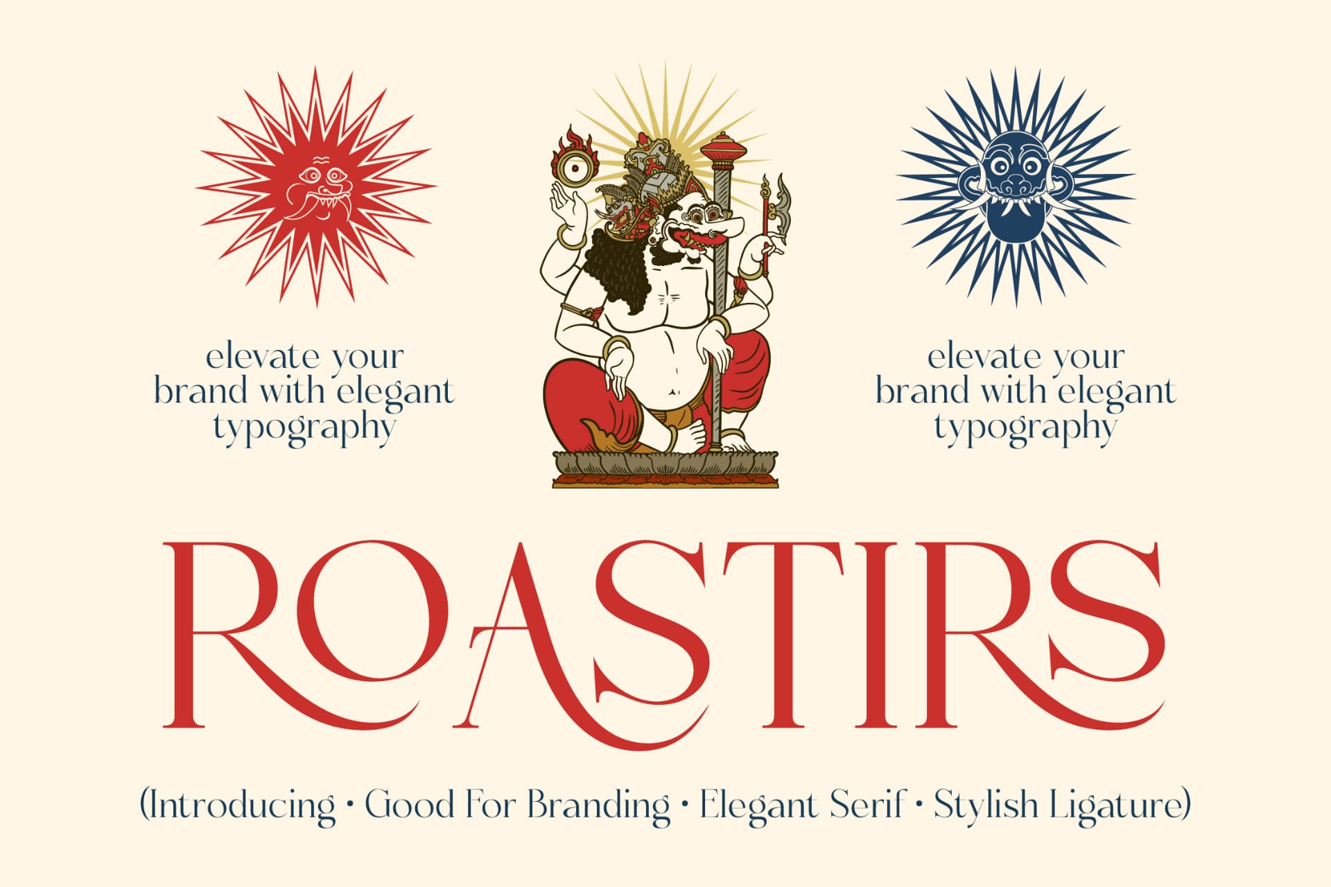 Preview of Roastirs - Elegant Editorial Serif font