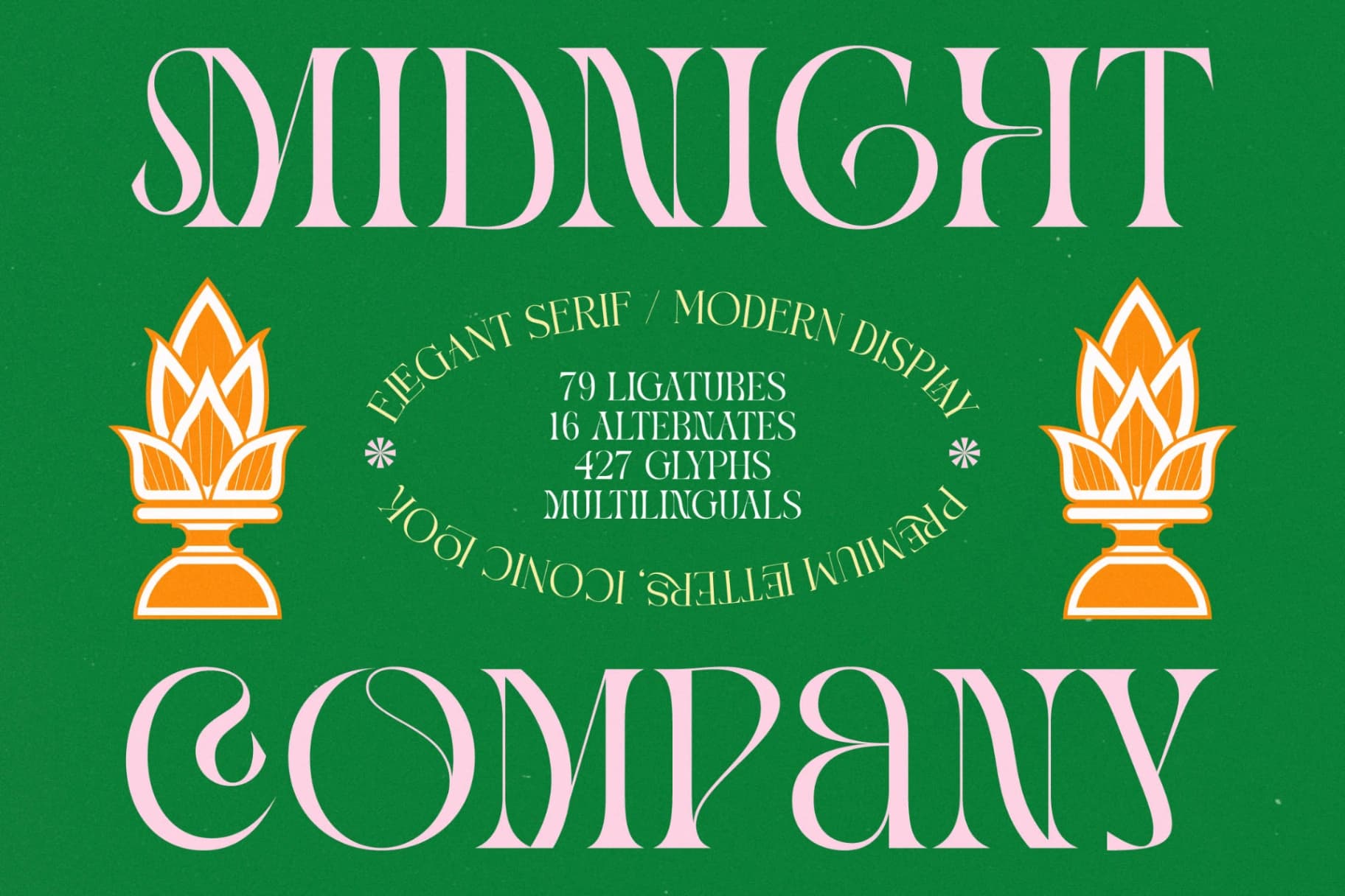 Preview of Midnight Company - Modern Serif font