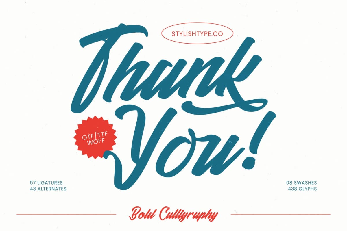 Amsefik Broky - Bold Calligraphy font preview 20