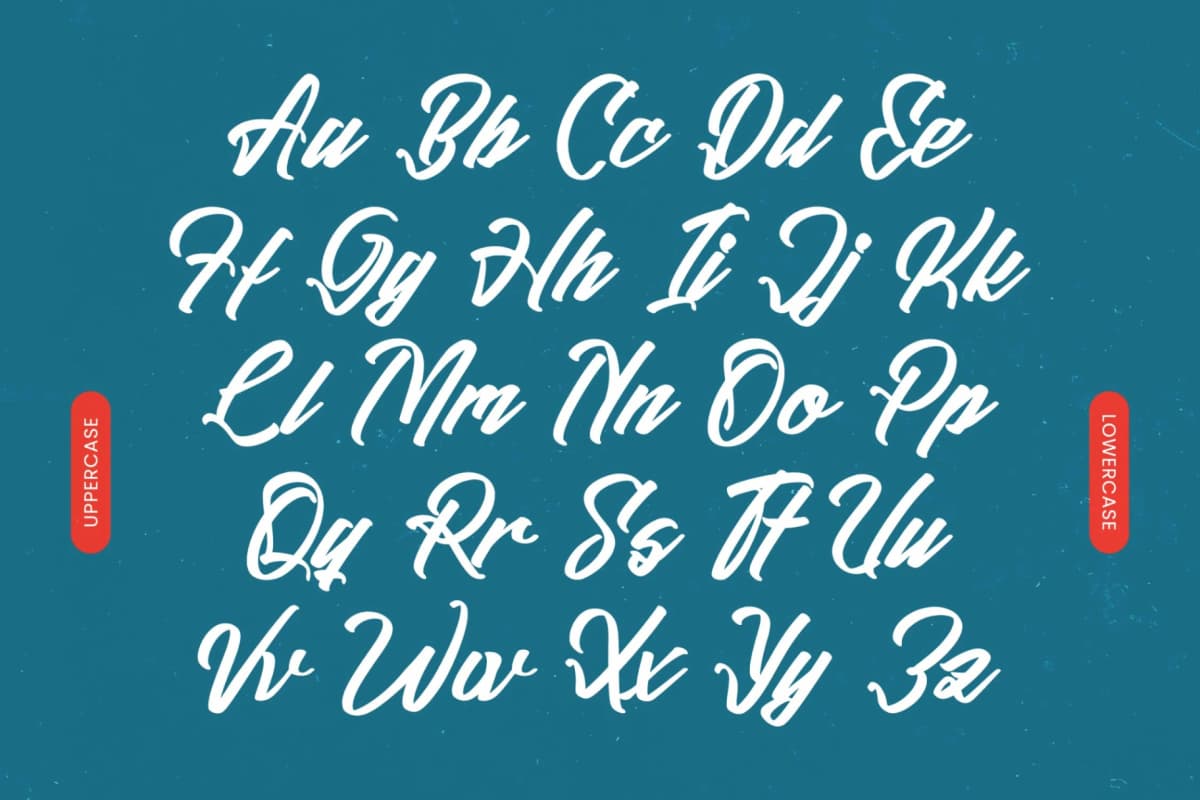 Amsefik Broky - Bold Calligraphy font preview 15