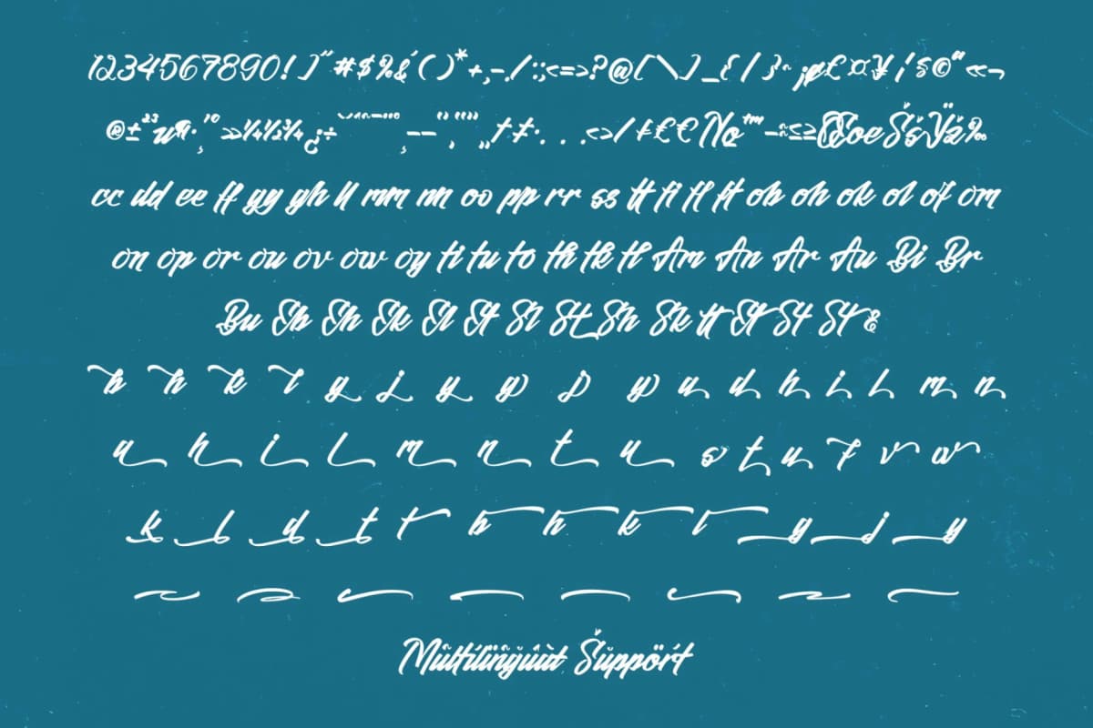 Amsefik Broky - Bold Calligraphy font preview 18