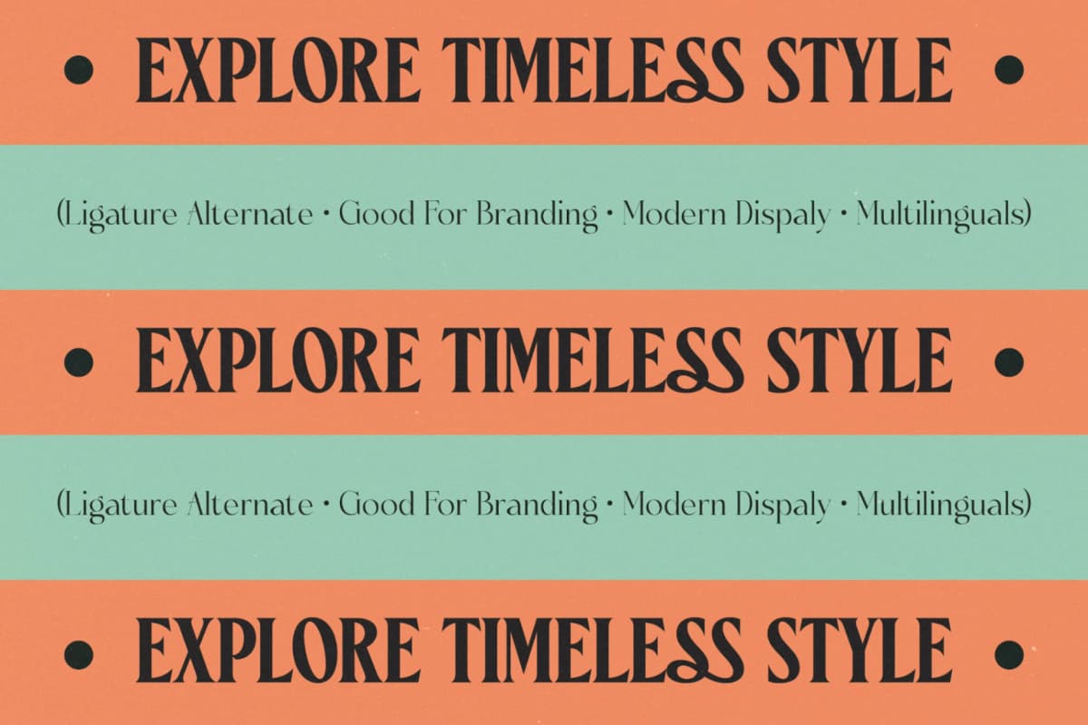 Preview 6 for Ceganf - High Contrast Serif