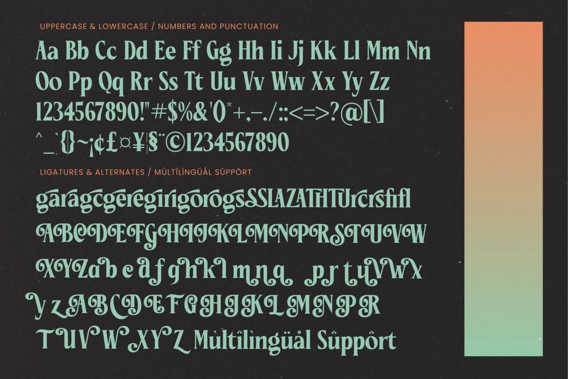 Preview 19 for Ceganf - High Contrast Serif