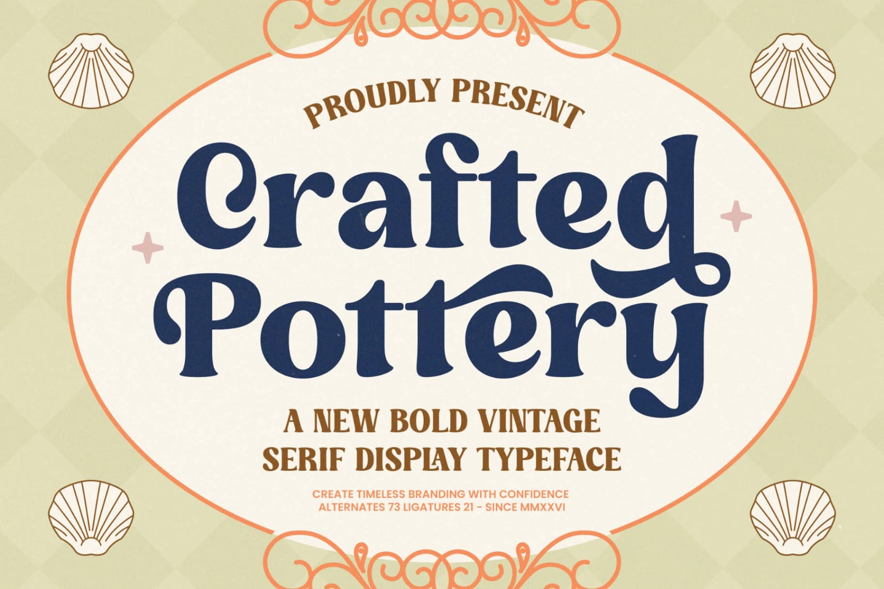 Preview 1 for Crafted Pottery - Vintage Serif Display