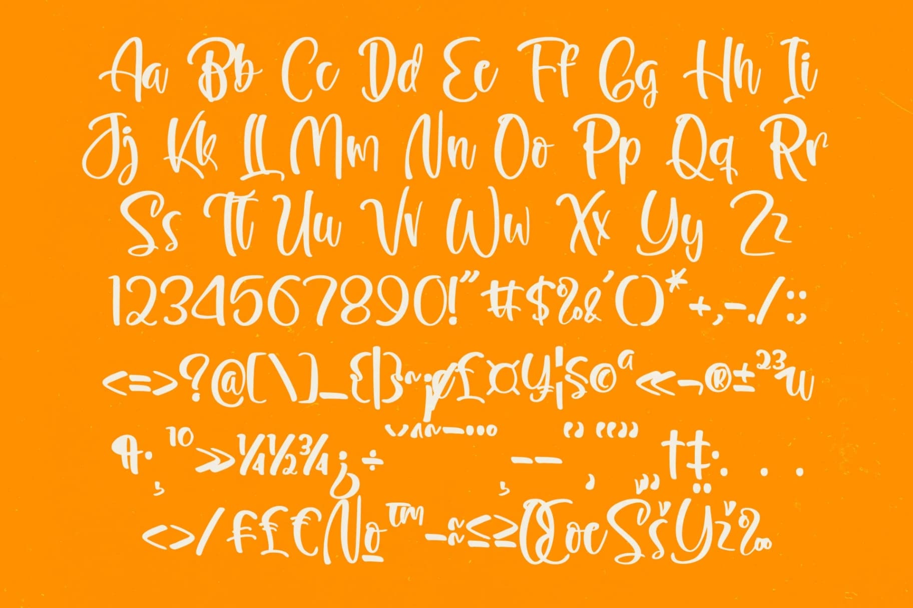 Preview 17 for Behavior Goldway - Bold Handwritten Font