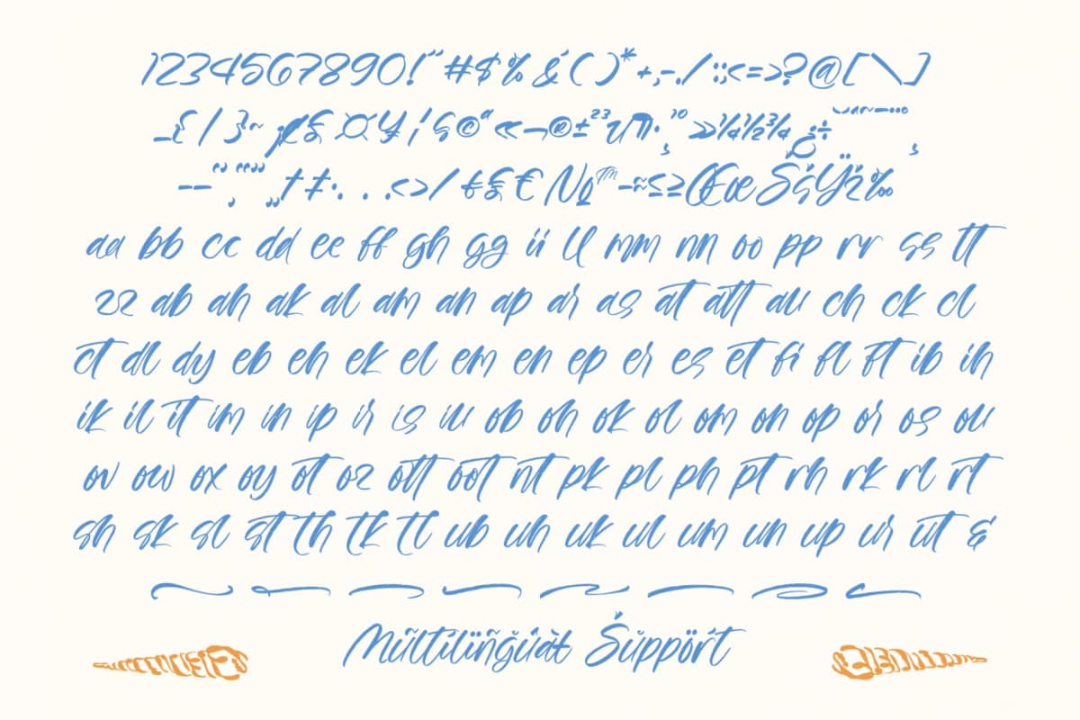 Bozeek Istory - Bold Brush Font font preview 19