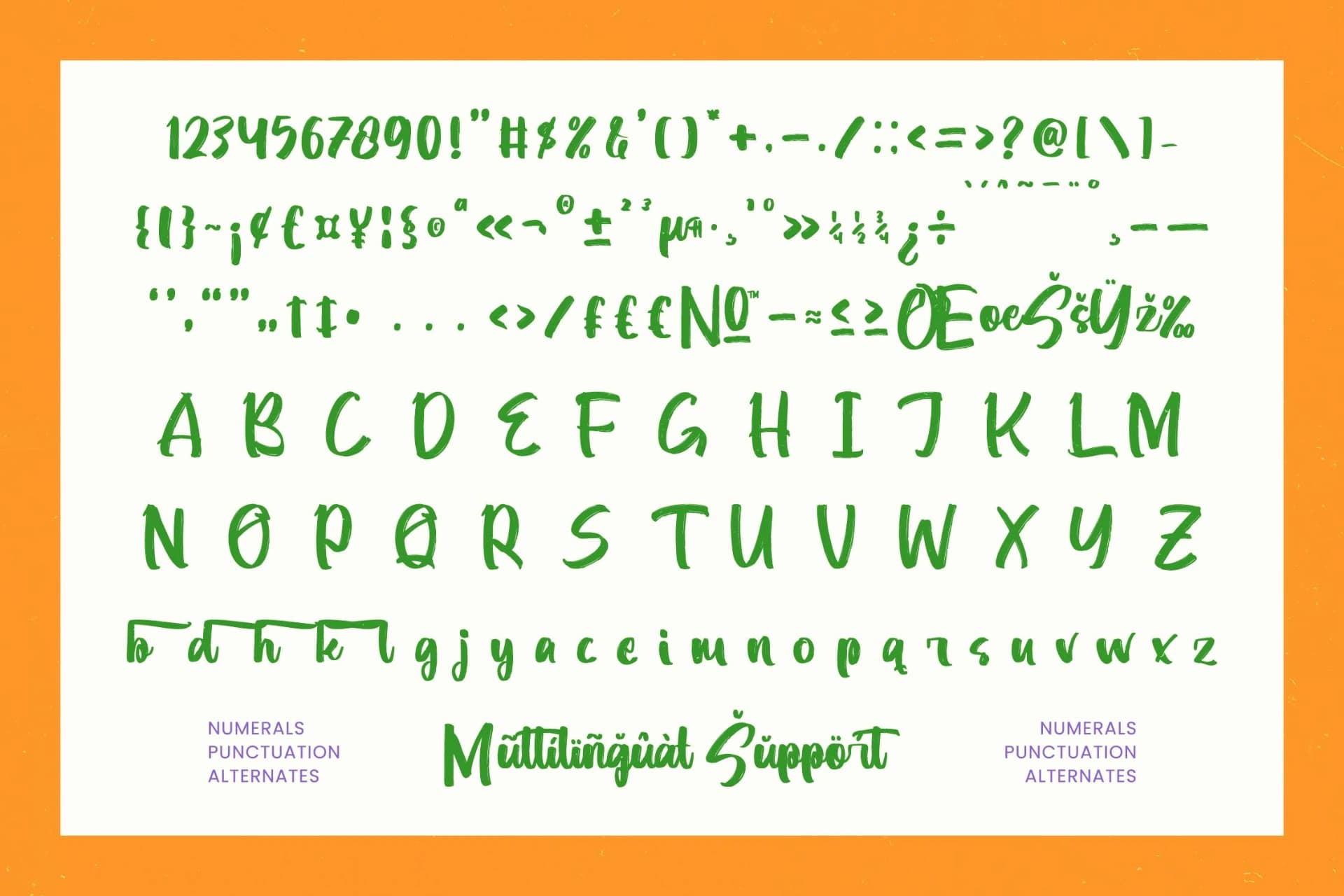 Preview 13 for Munch Platter - Modern Brush Font