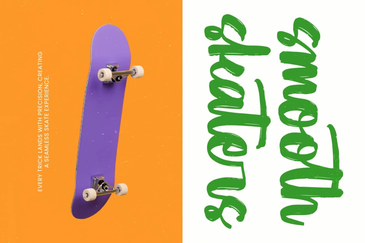Munch Platter - Modern Brush Font font preview 15