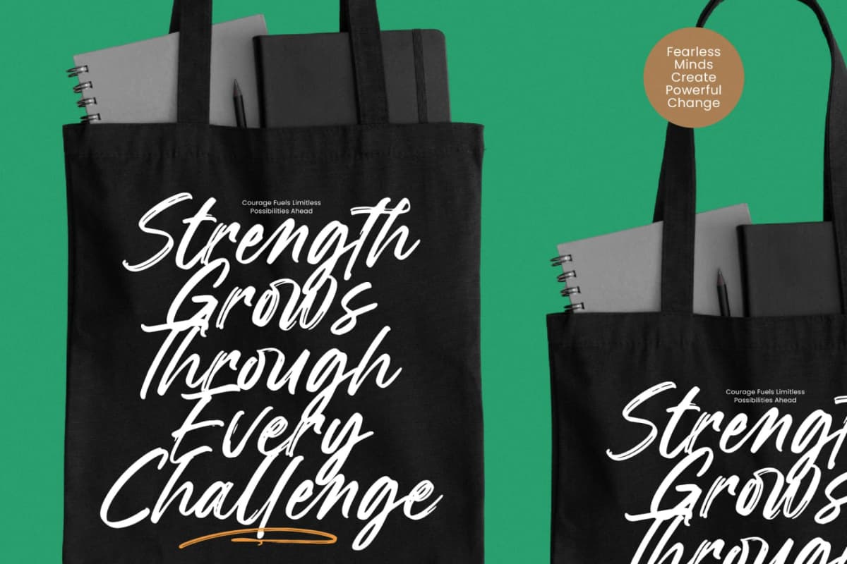 Jasding Blowned - Handwritten Brush Font font preview 5